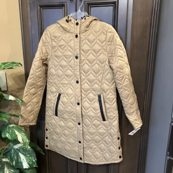 Andrew Marc New York Double Diamond Quilted Matte Shell Hooded Anorak Jacket - Picture 1 of 11